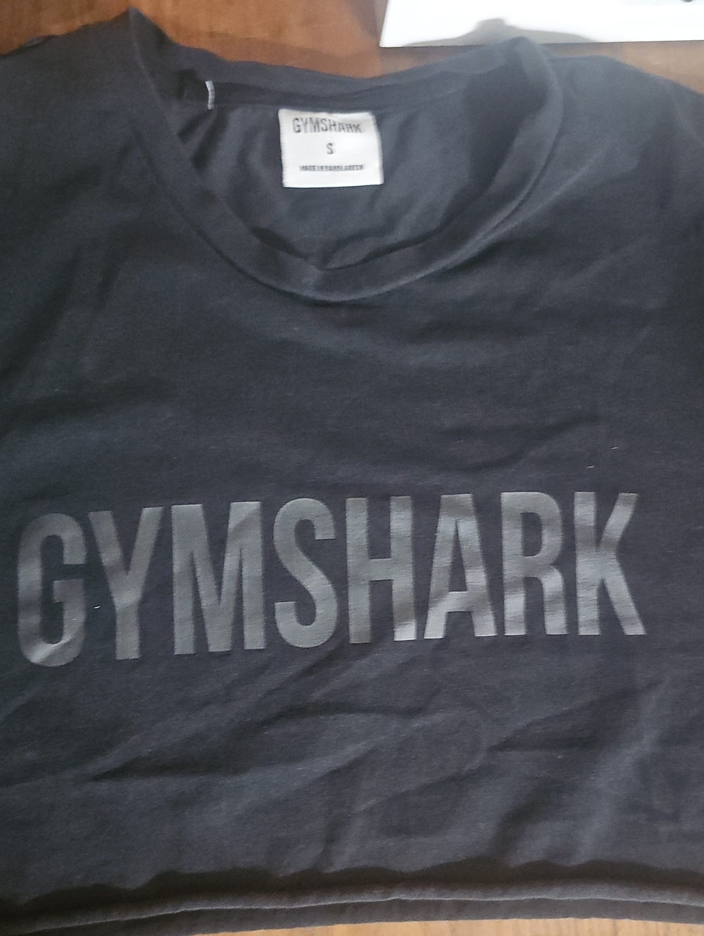 Gymshark Black Short Sleeve Logo Tee
